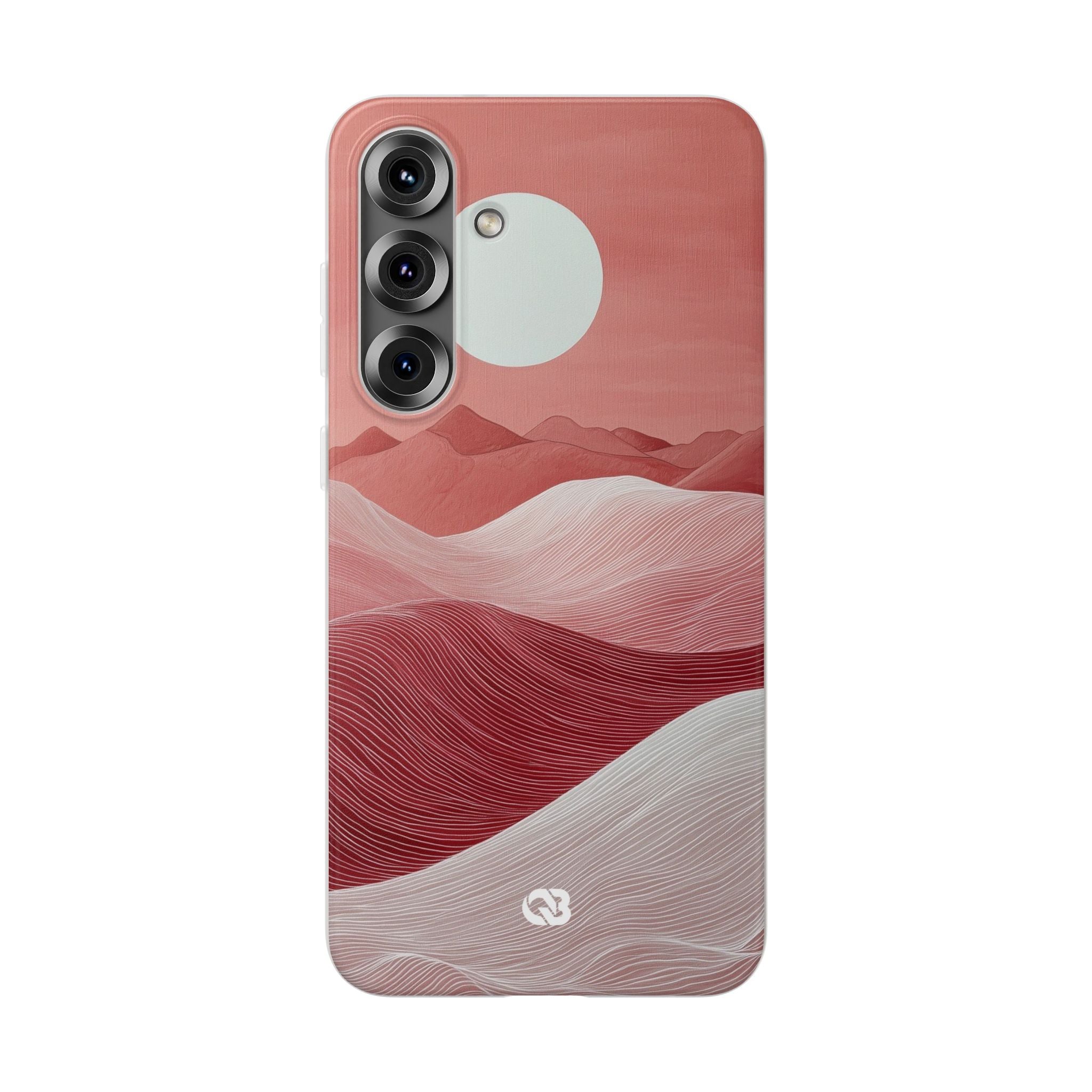 Crimson Dune Horizon · Soft Phone Case for Samsung