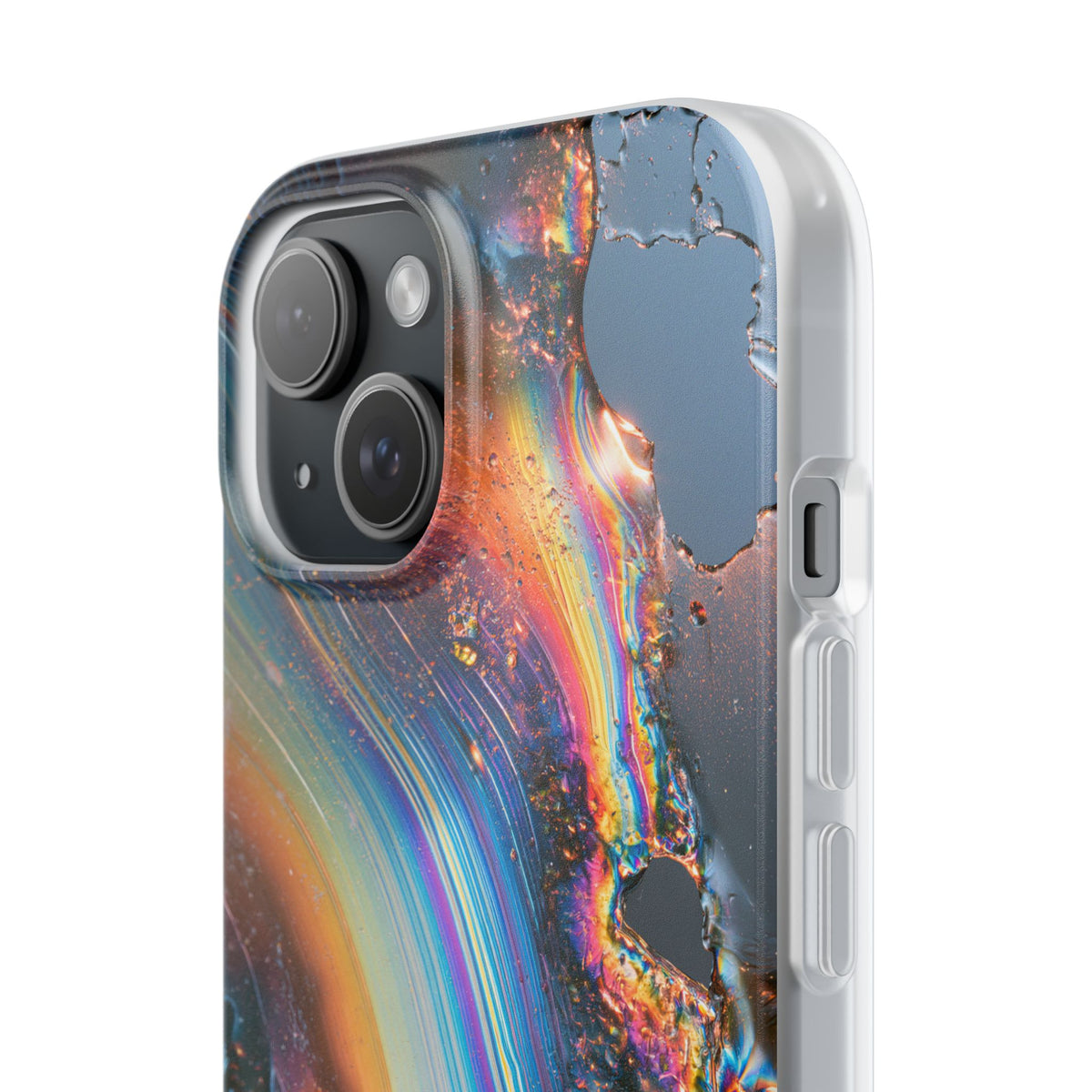 Prismatic Aura Flow · Lite Phone Case for iPhone ·  Blue