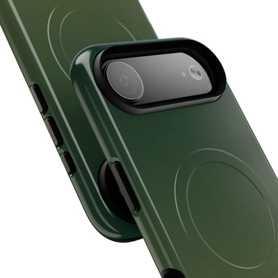 Green Tough 2.0 Magsafe Phone Case for iPhone - Shadow Moss Grain