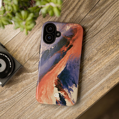 Solar Aura Drift · Tough Phone Case for iPhone · Orange