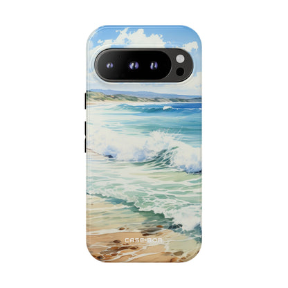 Foamy Wave Breeze Google Pixel 9 Pro Case - Tough