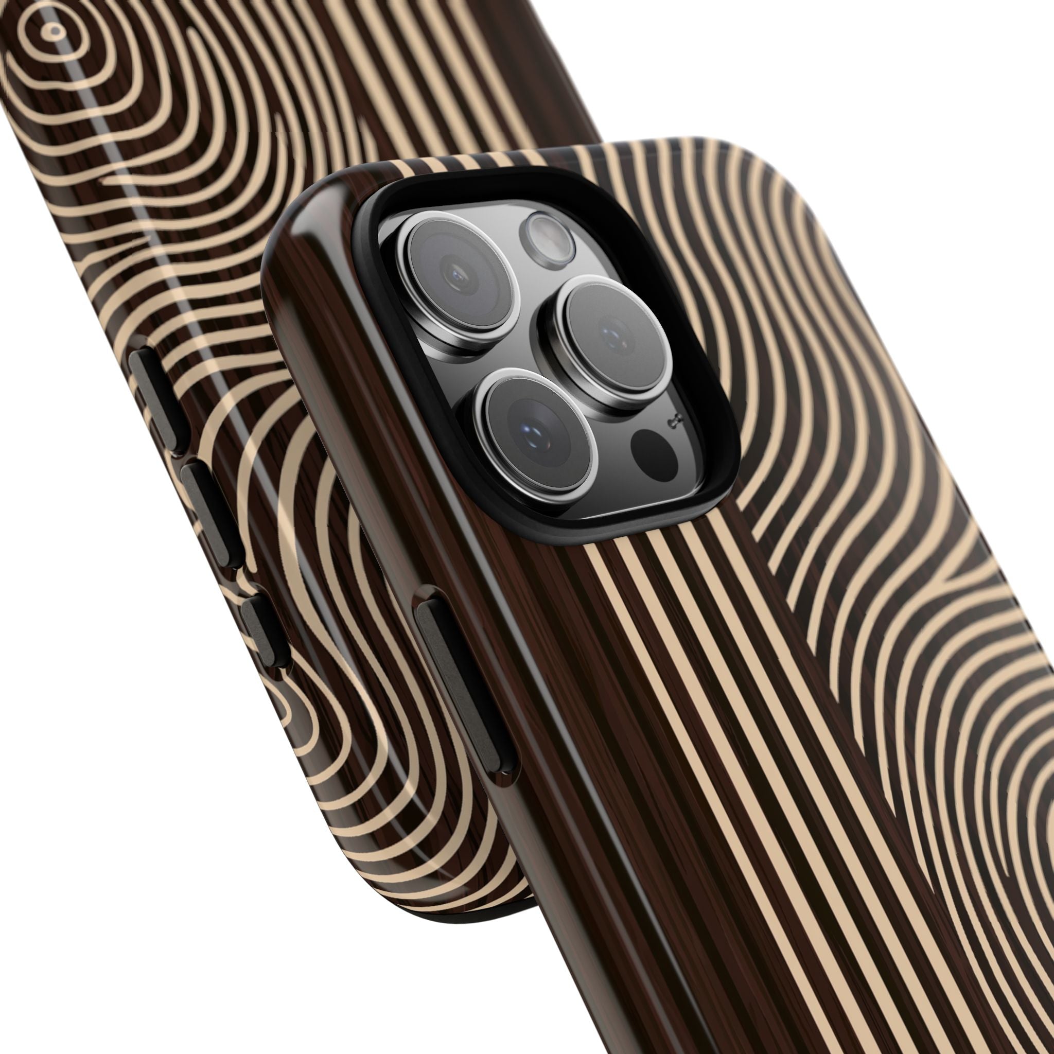 Brown Tough Phone Case for iPhone - Espresso Sand Ridge