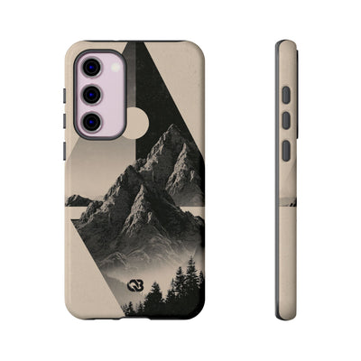 Beige Tough Phone Case for Samsung - Obsidian Summit Parchment