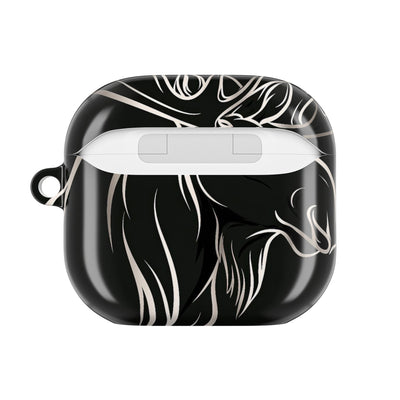 Nordic Moose Contour · Hard Case for AirPods & AirPods Pro · Black