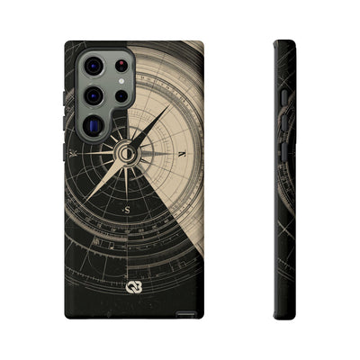 Beige Tough Phone Case for Samsung - Obsidian Nautical Blueprint