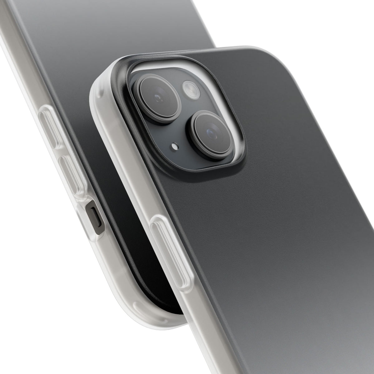 Noir Ombre Fade · Lite Phone Case for iPhone ·  Black