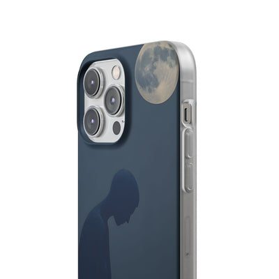Obsidian Lunar Orb · Soft Phone Case for iPhone
