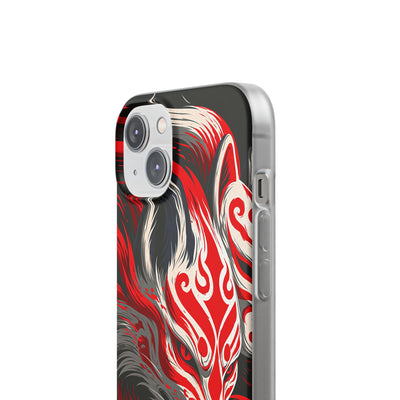Crimson Kitsune Spirit · Lite Phone Case for iPhone ·  Red