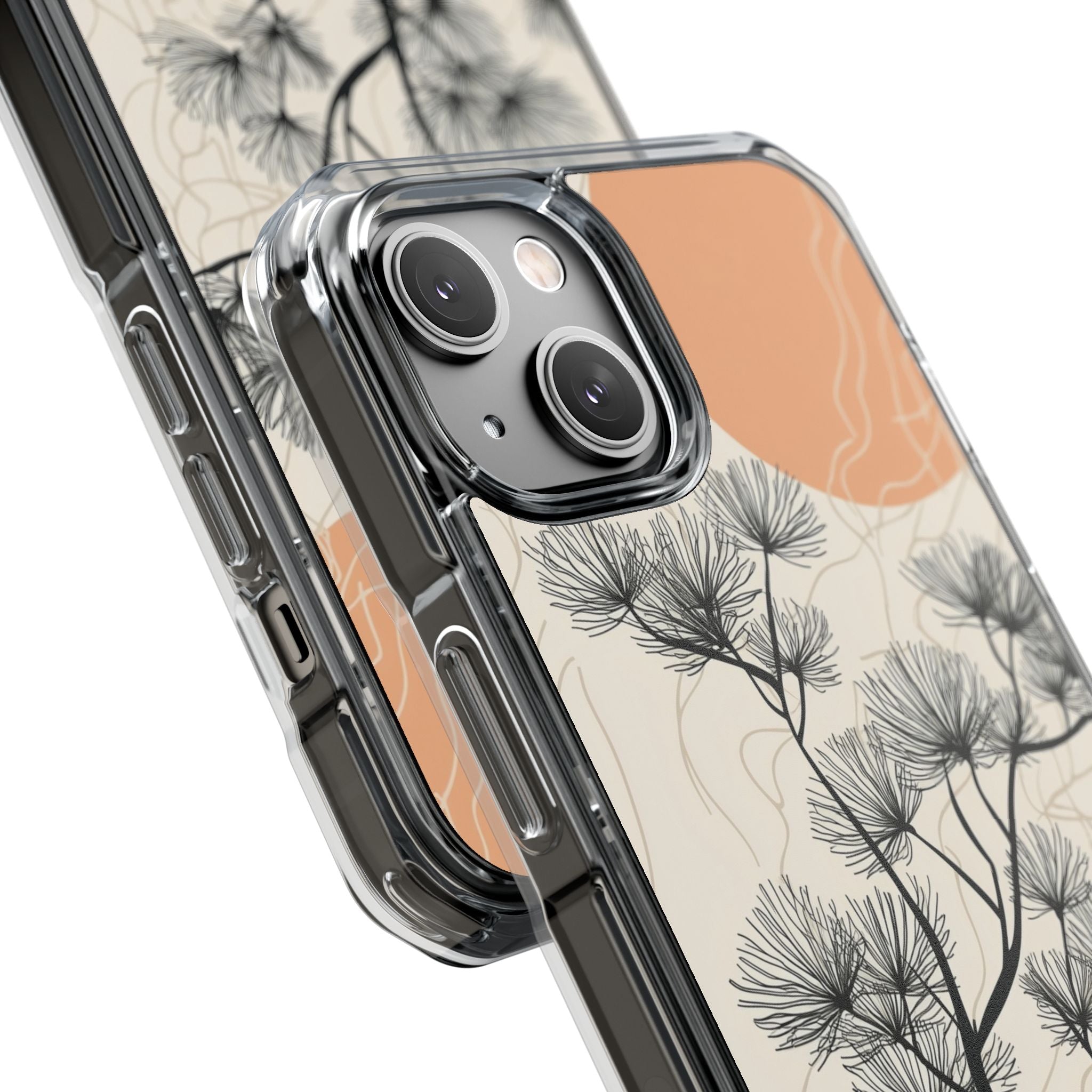 Spiky Tree Sunset iPhone 14 Cover - Impact