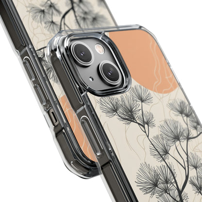 Spiky Tree Sunset iPhone 14 Cover - Impact