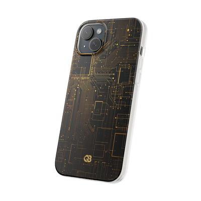 Gold Lite Phone Case for iPhone - Amber Core Mainframe