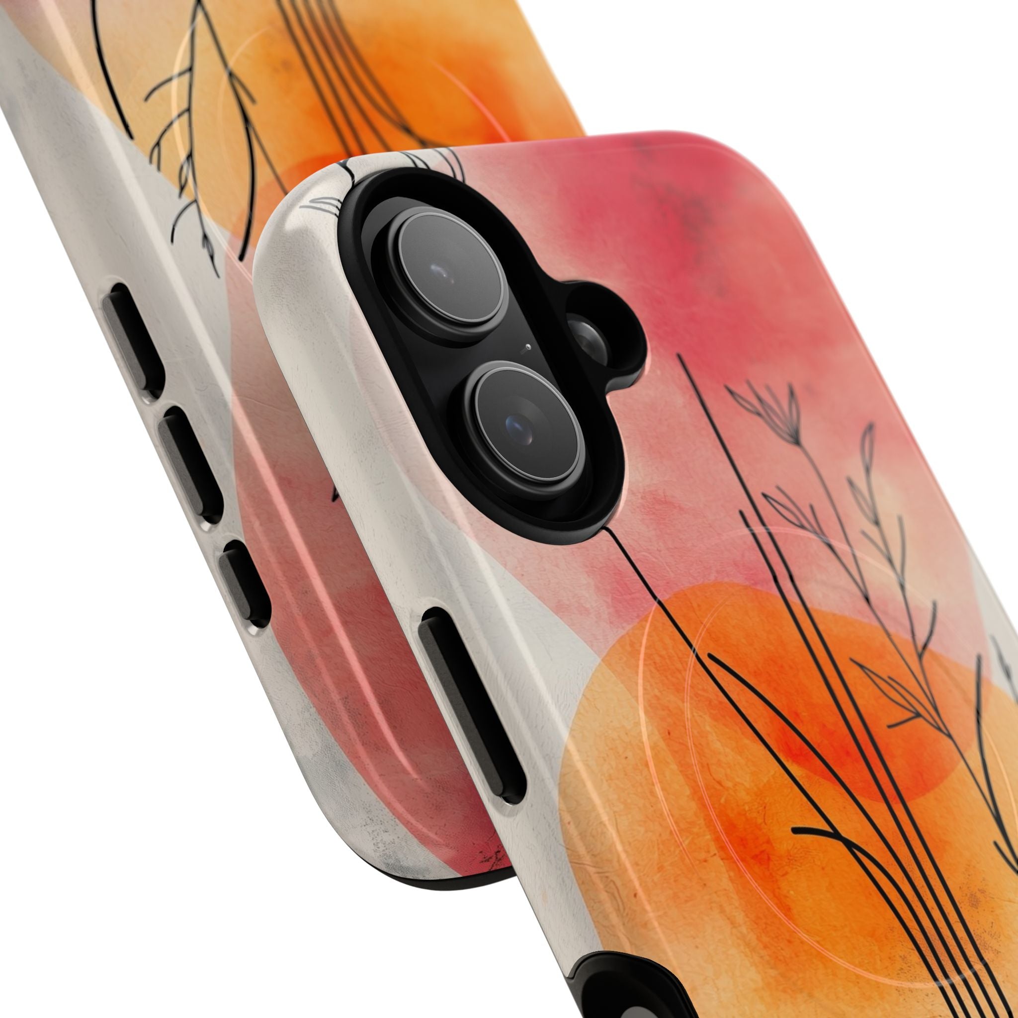 Curved Stem Sunset iPhone 17 Case - Tough+ - CASE•BOB