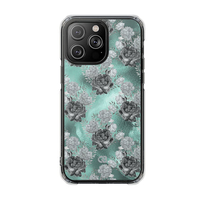 Frost Mint Floral · Impact Phone Case for iPhone · Magsafe