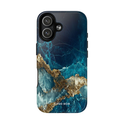 Jagged Gold Split iPhone 17 Case - Tough+ - CASE•BOB