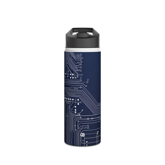 Silicon Grid · Insulated Water Bottle · Blue