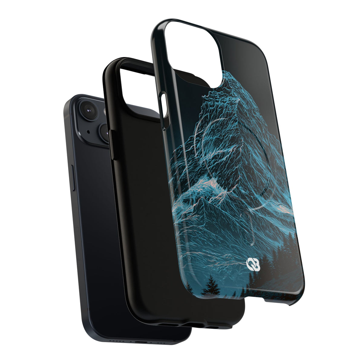 Glacial Alpine Peak · Tough 2.0 Magnetic Phone Case for iPhone · Blue