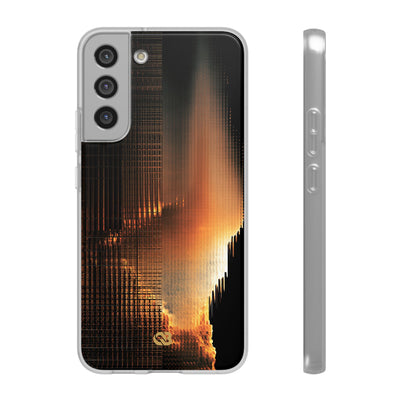 Luminous Grid · Lite Phone Case for Samsung · Black
