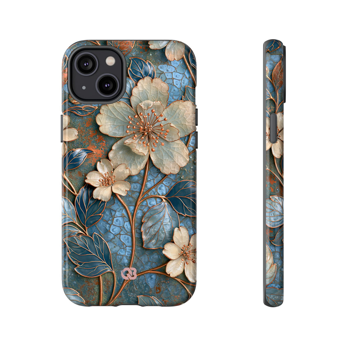 Gilded Blossom Reverie · Tough Phone Case for iPhone · Teal