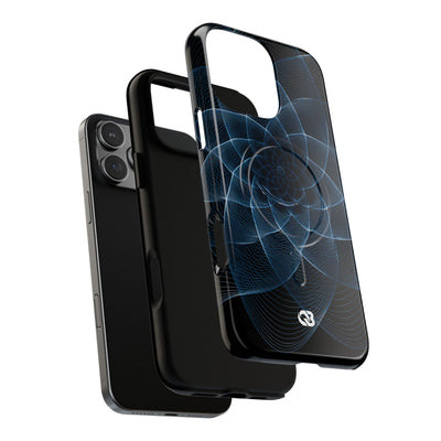 Blue Tough 2.0 Magsafe Phone Case for iPhone - Cobalt Geometric Bloom