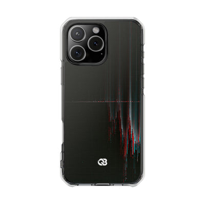 Black Impact MagSafe Phone Case for iPhone - Corrupted Data Stream