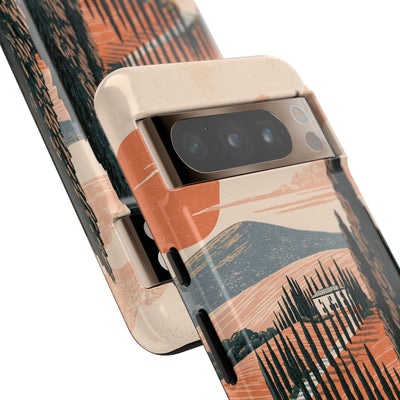 Orange Tough Phone Case for Google Pixel - Terracotta Ridge Trail