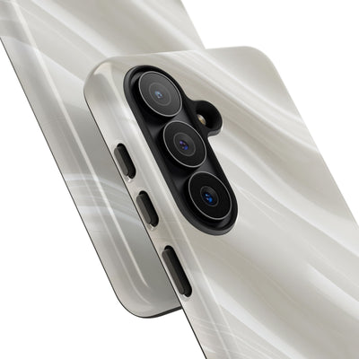 Liquid Enamel Fold · Tough Phone Case for Samsung · White