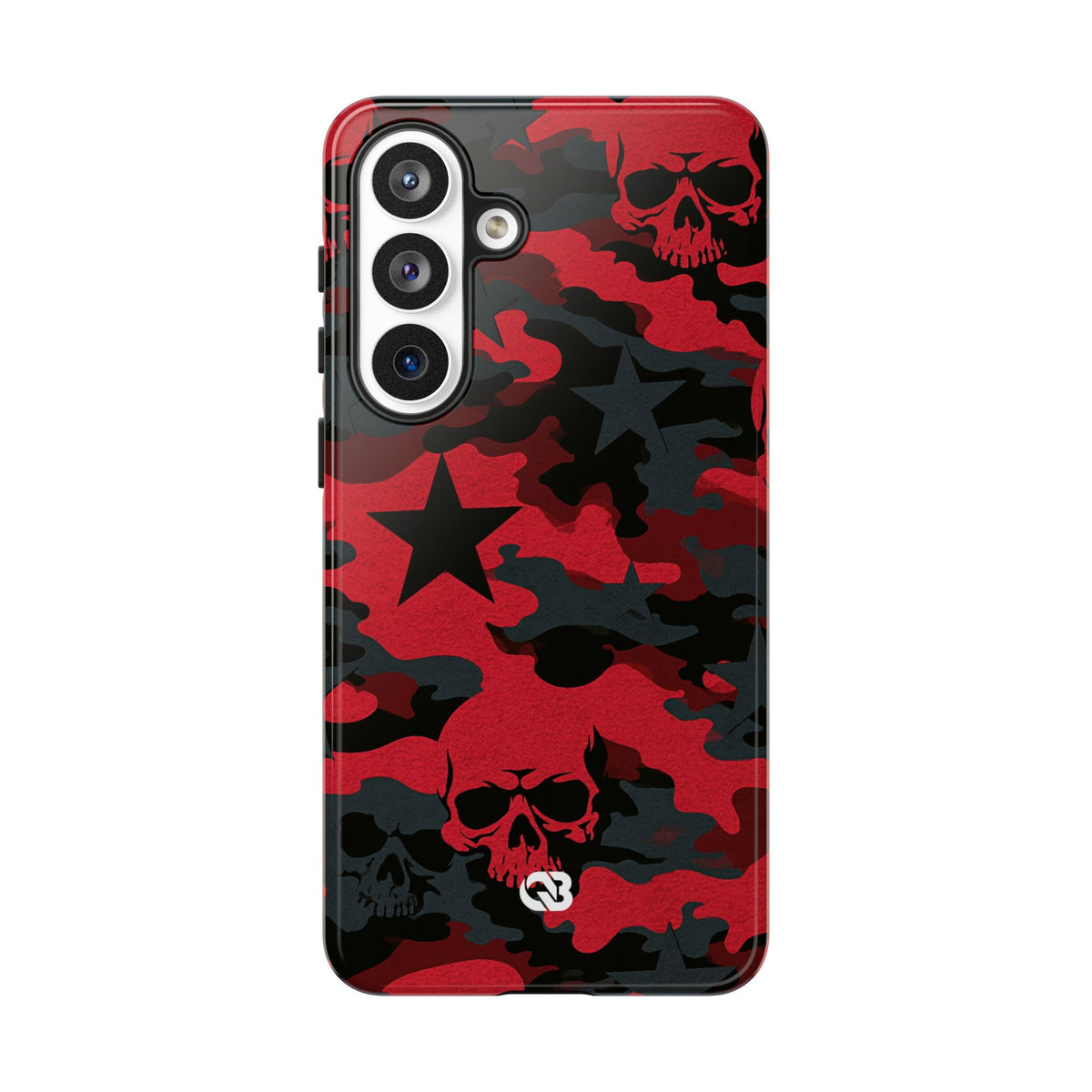 Crimson Skull Camo · Tough Phone Case for Samsung · Red