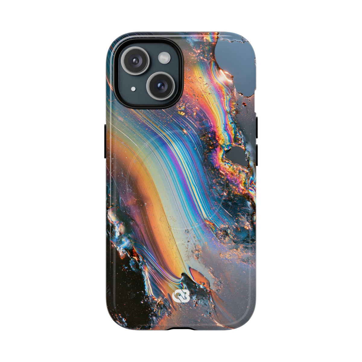 Prismatic Aura Flow · Tough 2.0 Magnetic Phone Case for iPhone · Blue