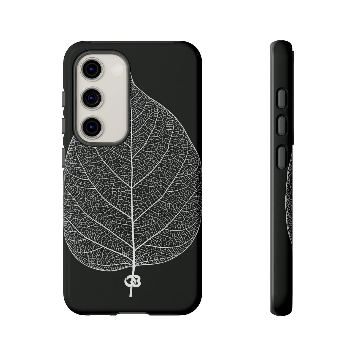 Monochrome Leaf Skeleton · Tough Phone Case for Samsung · Black