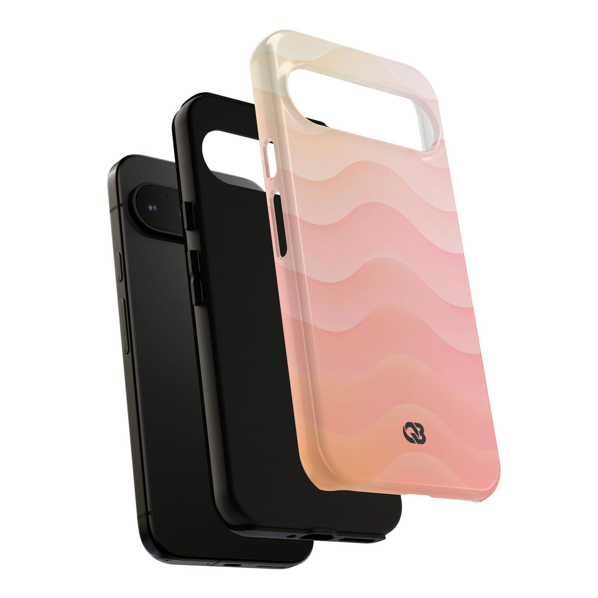 Blush Horizon Waves · Tough Phone Case for Pixel ·  Pink