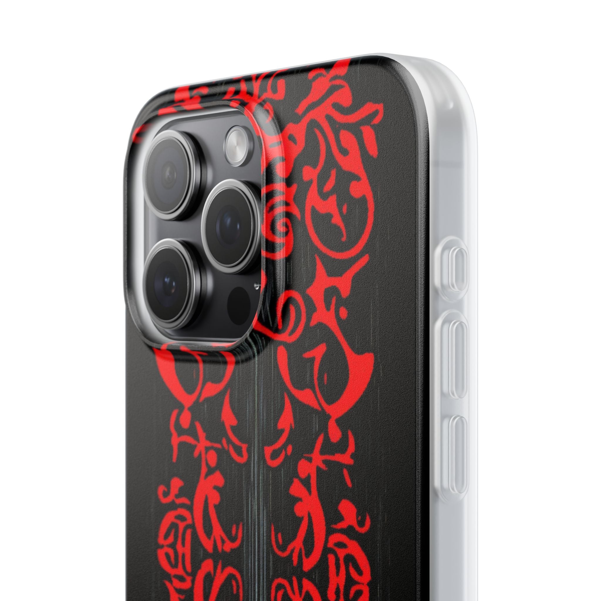 Crimson Spiral iPhone 15 Pro Max Case - Soft
