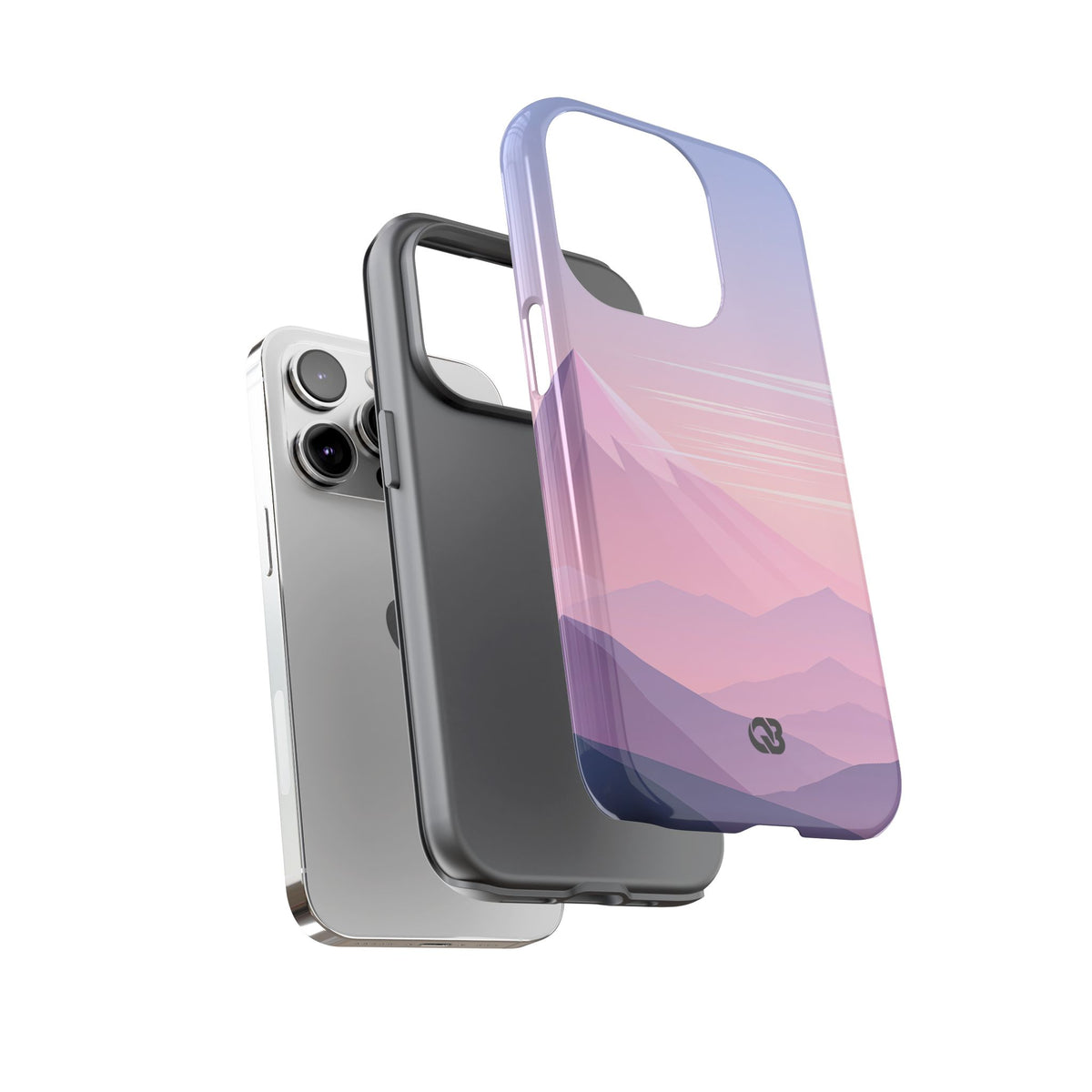 Alpine Twilight · Tough Phone Case for iPhone · Pink