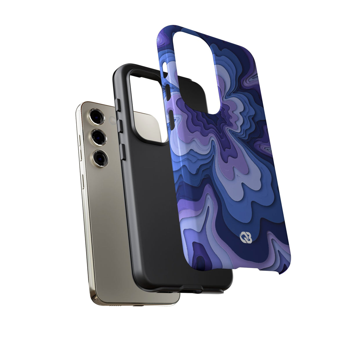 Periwinkle Strata Bloom · Tough Phone Case for Samsung · Purple