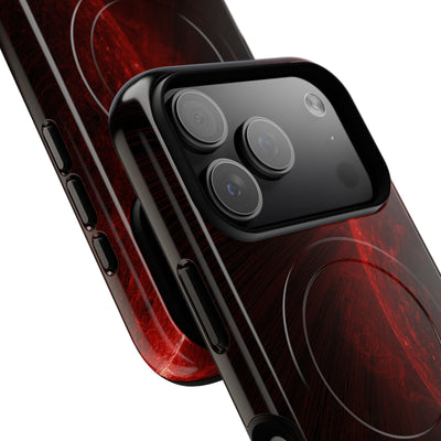 Red Tough 2.0 Magsafe Phone Case for iPhone - Solar Crimson Flare