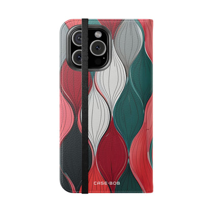 Leaf Spiral Pink - iPhone 16 Max Case - Wallet