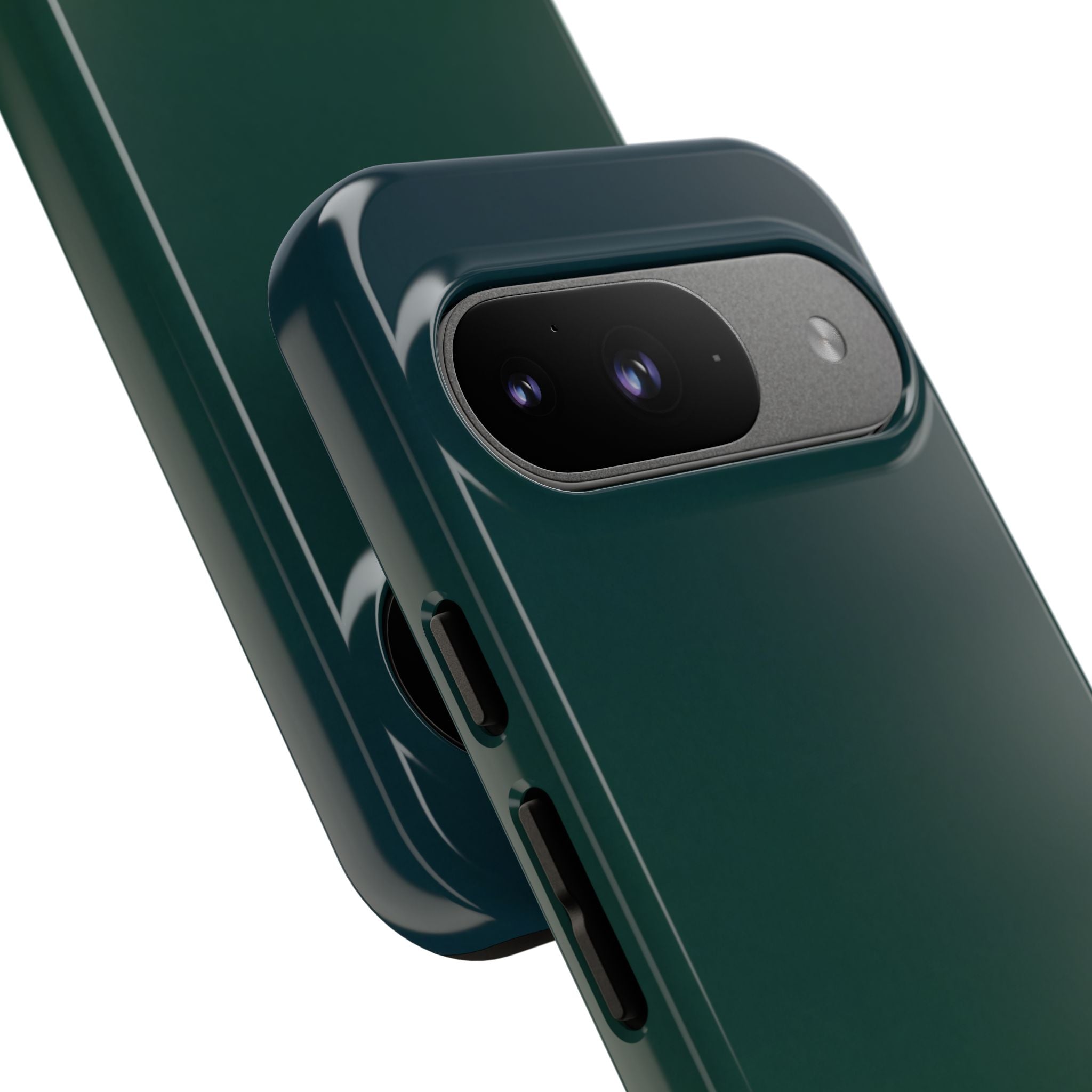 Green Tough Phone Case for Google Pixel - Midnight Pine Horizon