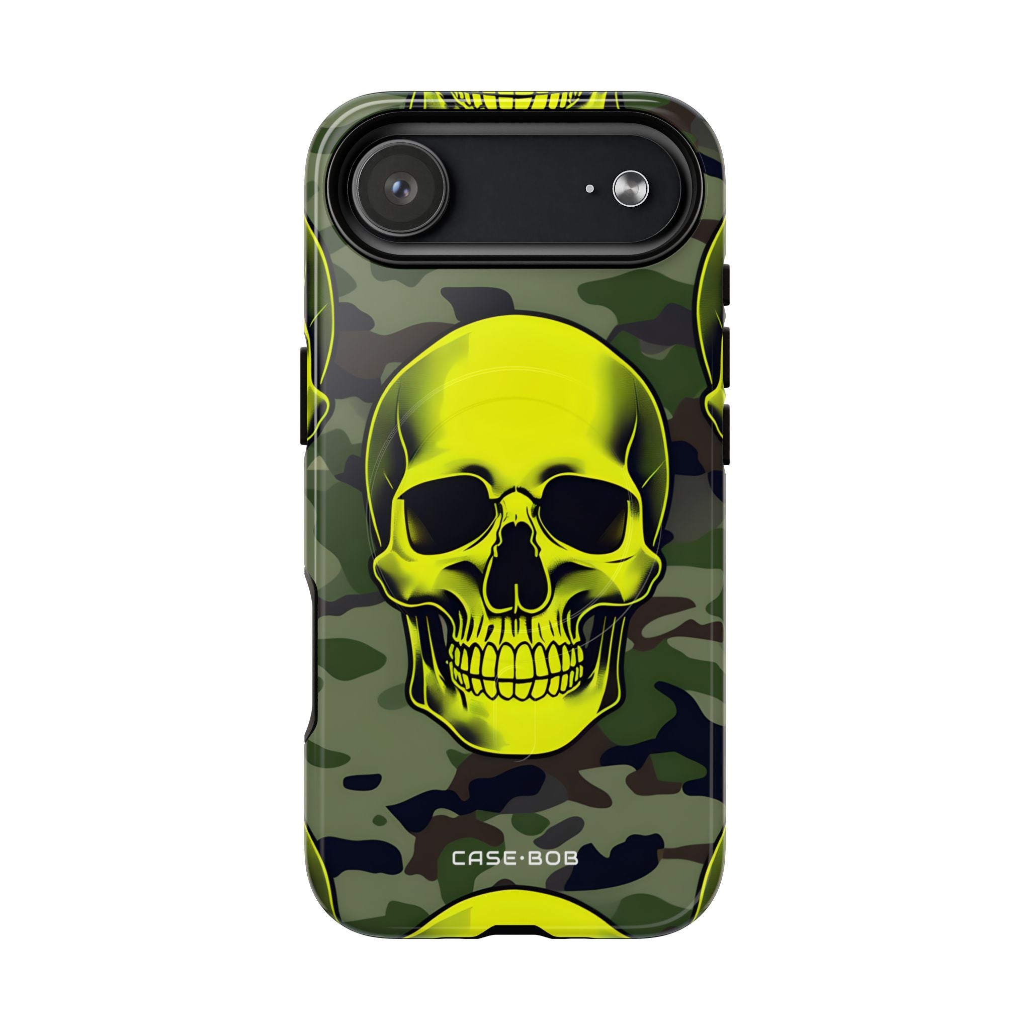 Neon Skull Camo iPhone 17 Air Case - Tough+ - CASE•BOB