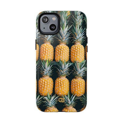 Lignes d'ananas dorés