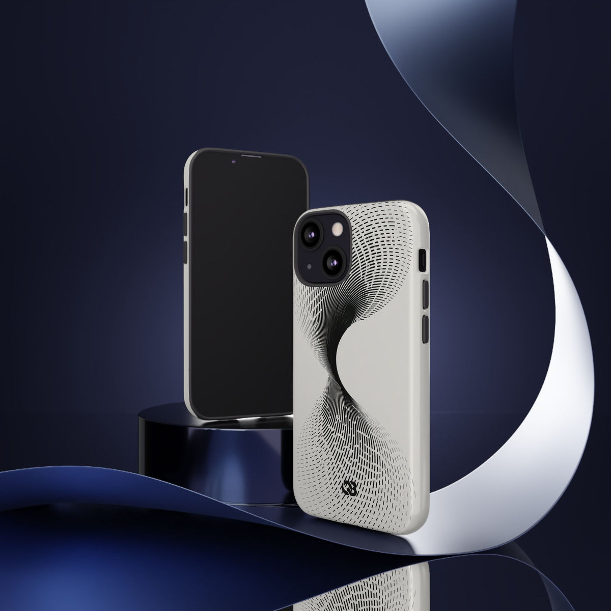 Helical Grid · Tough Phone Case for iPhone · Grey