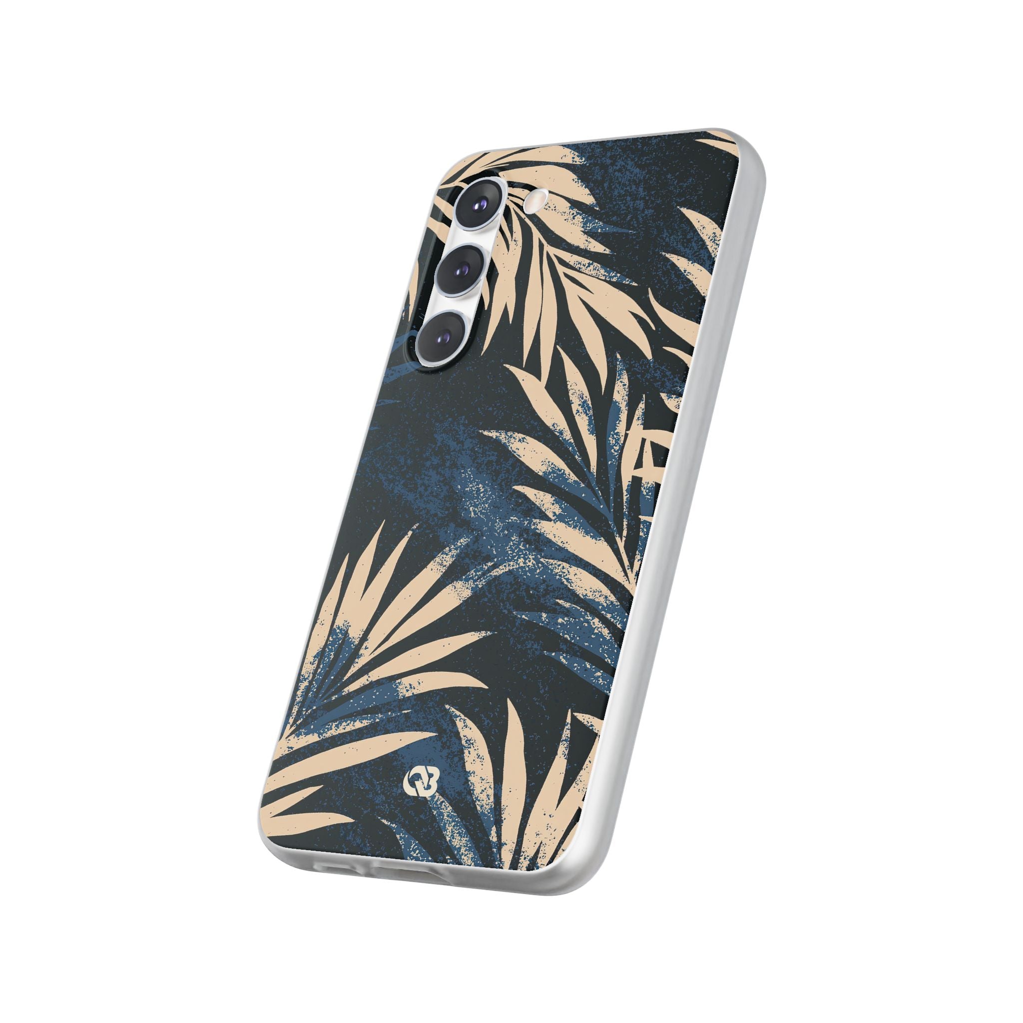 Blue Lite Phone Case for Samsung - Midnight Indigo Palm