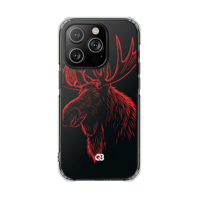 Nordic Elk · Clear Impact Magnetic Phone Case for iPhone · Black