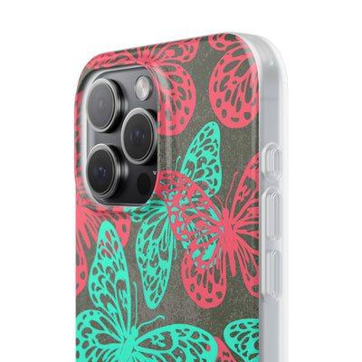 Electric Papillon · Lite Phone Case for iPhone ·  Pink