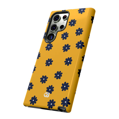 Navy Daisy Mustard · Tough Phone Case for Samsung