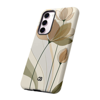 Translucent Petal Contour · Tough Phone Case for Samsung · Beige