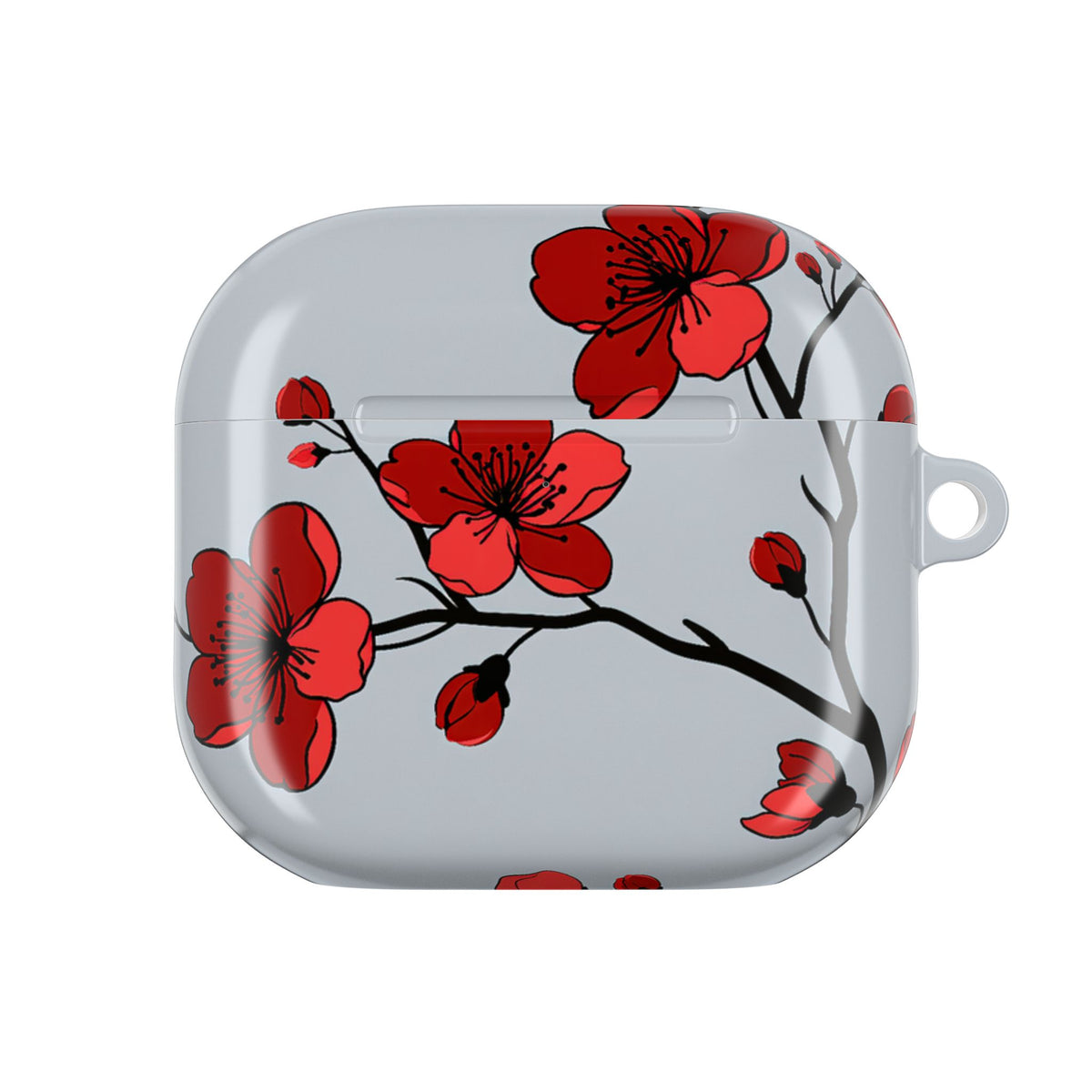 Scarlet Plum Blossom · Hard Case for AirPods & AirPods Pro · Red