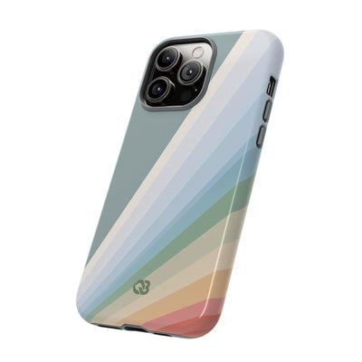 Green Tough Phone Case for iPhone - Sage Prism Beam