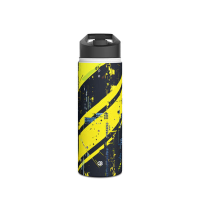 Acid Hazard · Insulated Water Bottle · Yellow