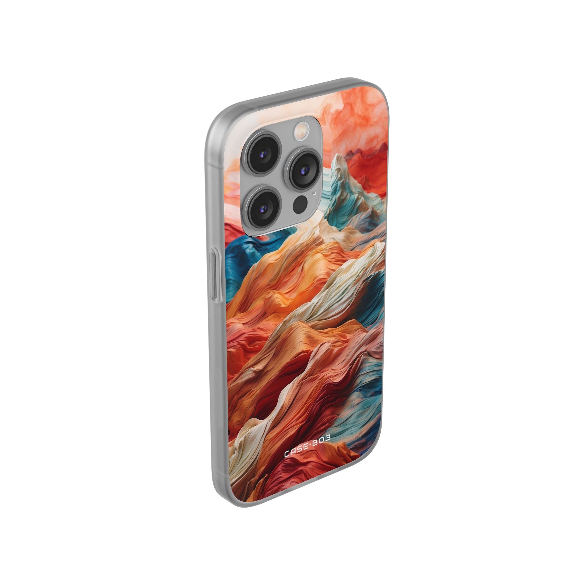 Fabric Peaks Cream iPhone 14 Pro Case - Soft