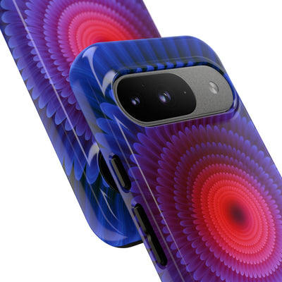 Radial Spectrum Bloom · Tough Phone Case for Pixel ·  Blue