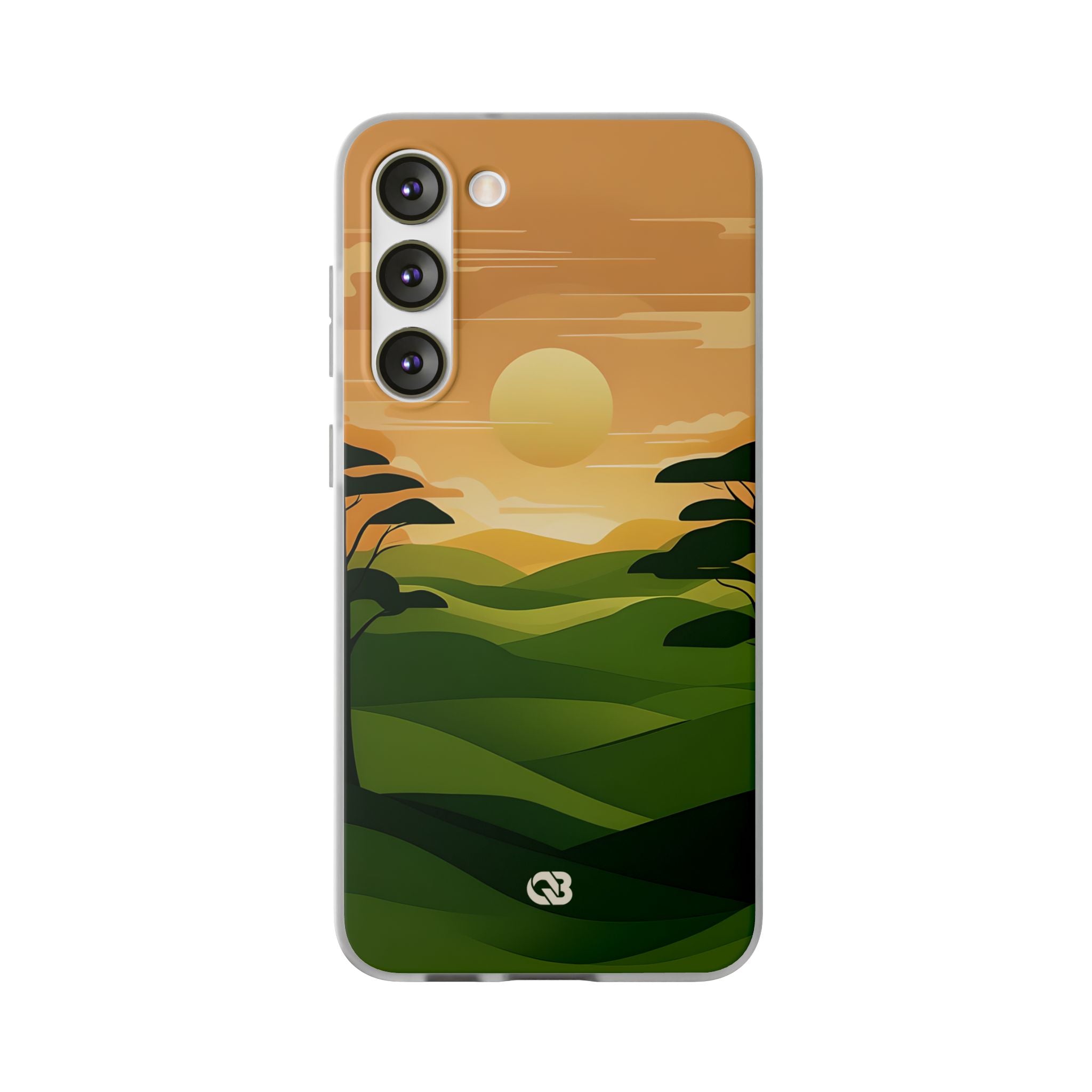 Verdant Horizon Sun · Soft Phone Case for Samsung